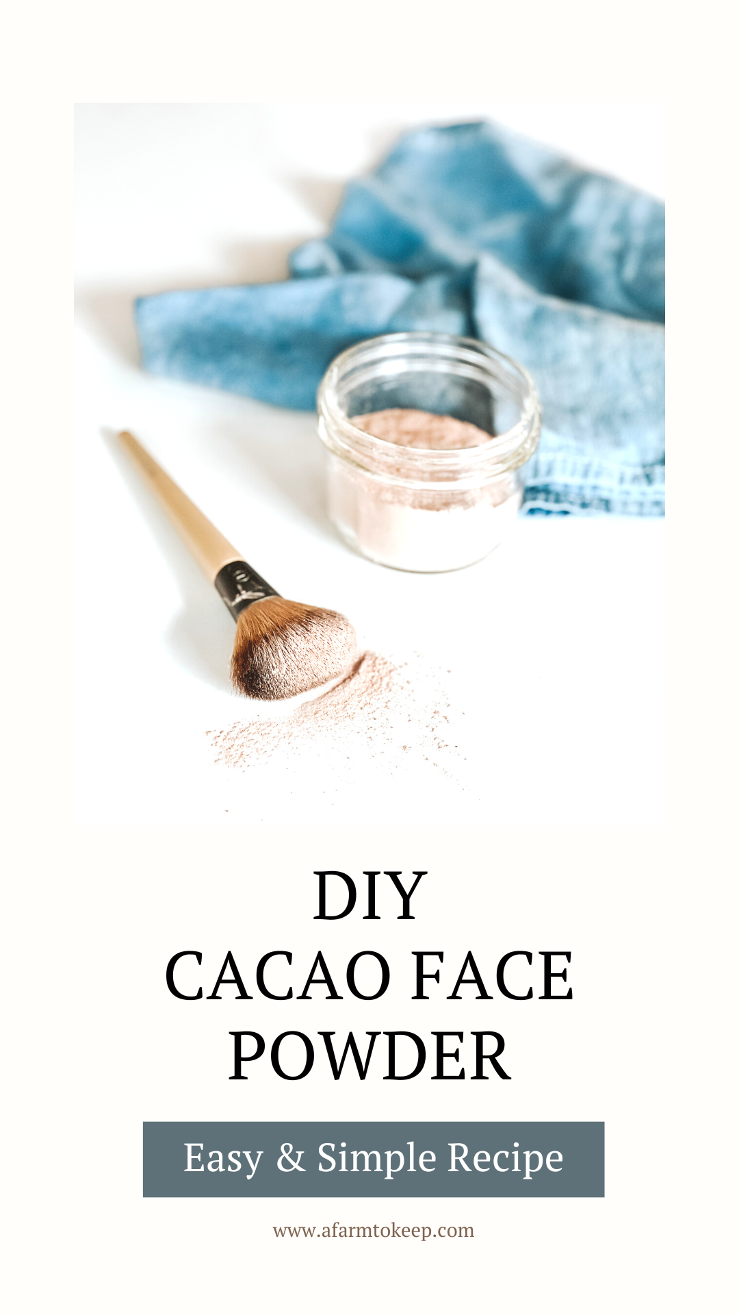 How to Make DIY Natural Cacao Face Powder