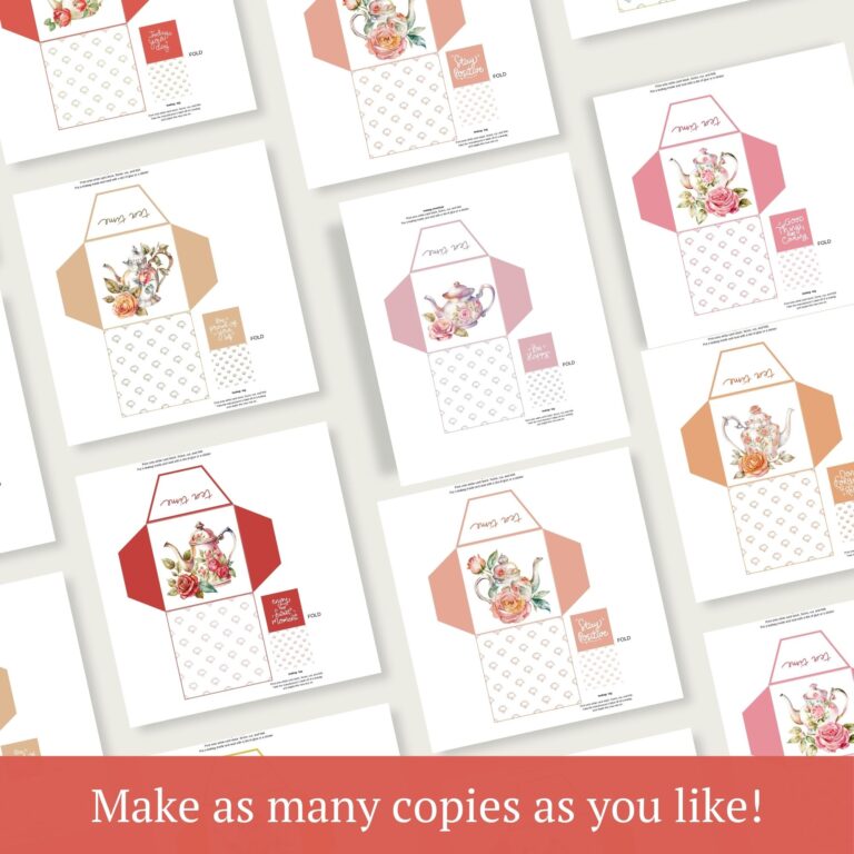 Tea-riffic Gift Idea: Free Printable Tea Envelopes - A Farm to Keep