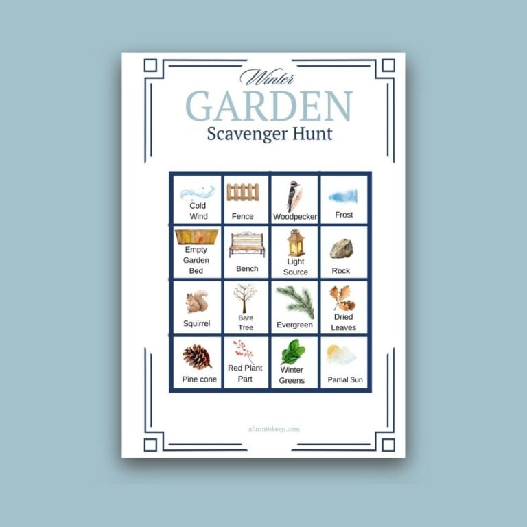 Best Winter Garden Scavenger Hunt: A Printable for Family Fun & Adventure!
