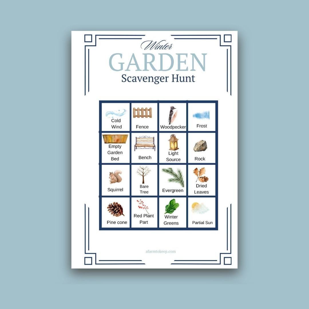 Best Winter Garden Scavenger Hunt: A Printable for Family Fun & Adventure!