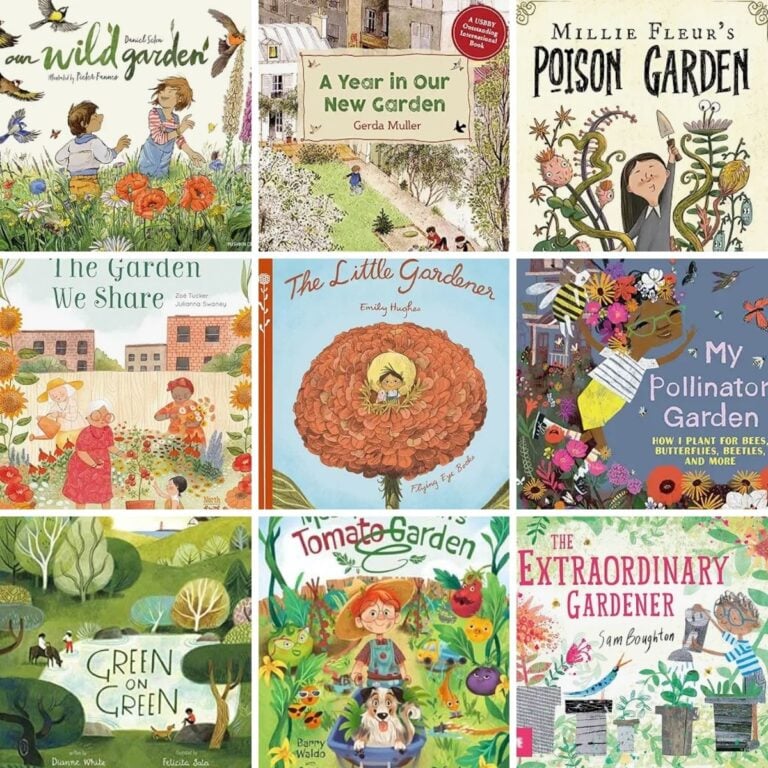 A collage of picture book covers.