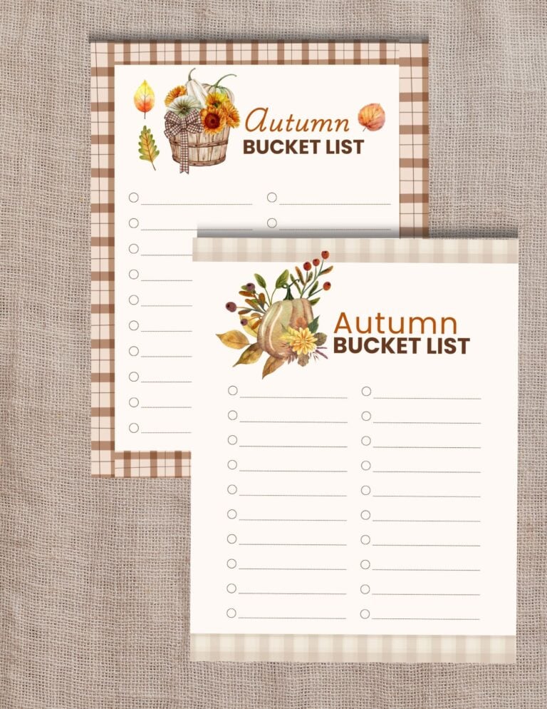 Ultimate Fall Bucket List Printable: 25 Must-Do Activities for an Unforgettable Autumn