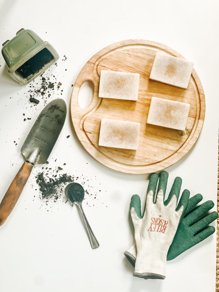 Melt-and-Pour Gardener’s Hand Soap with Walnut Shells